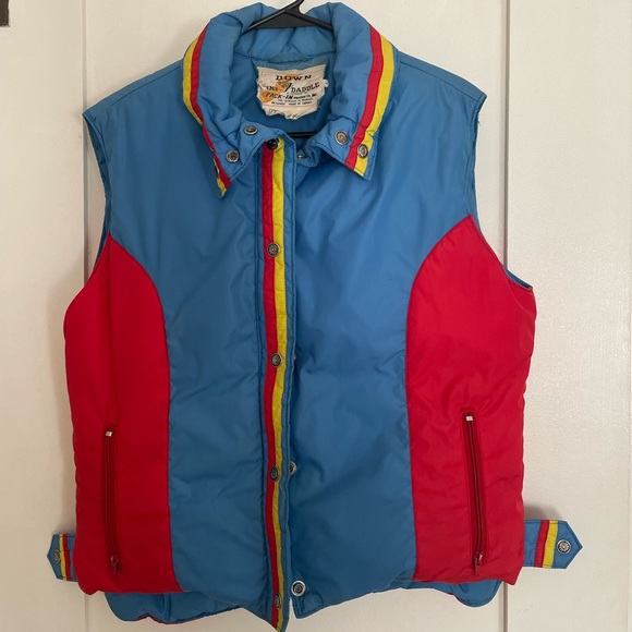 Vintage 70s Down Ski Daddle Vest - Picture 1 of 5